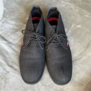 Levi’s Men’s Sonoma Black Denim Chukka Boots Sneaker High Top Shoes Size 11